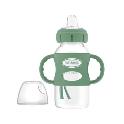 Biberón de Transición Con Asas B/A 9 Oz. | Green - Dr. Browns