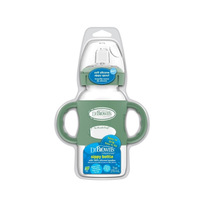 Biberón de Transición Con Asas B/A 9 Oz. | Green - Dr. Browns