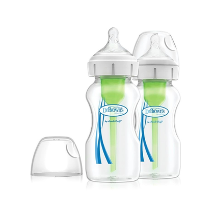 Set x2 Biberones de B/A Polipropileno 9 Oz | Transparente - Dr. Browns