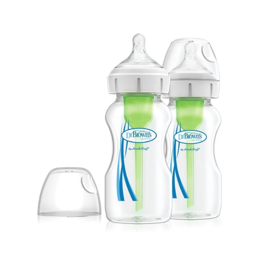 Set x2 Biberones de B/A Polipropileno 9 Oz | Transparente - Dr. Browns
