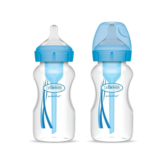 Set x2 Biberones de B/A Polipropileno 9 Oz | Azul - Dr. Browns