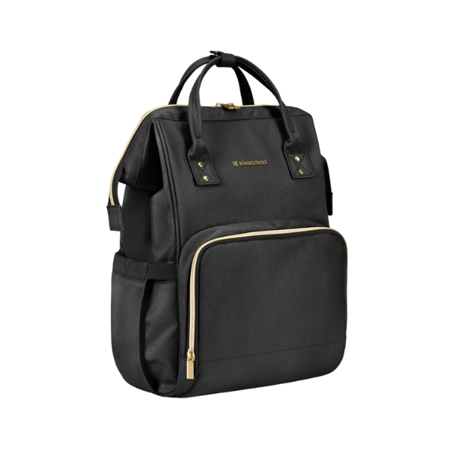 Pañalera Siena | Negro Dorado - Kikkaboo