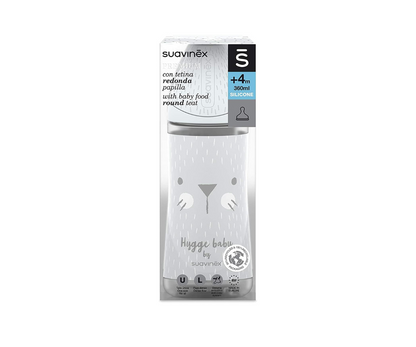 BIBERON 360 ML PREMIUM HYGGE RABBIT GRIS SUAVINEX