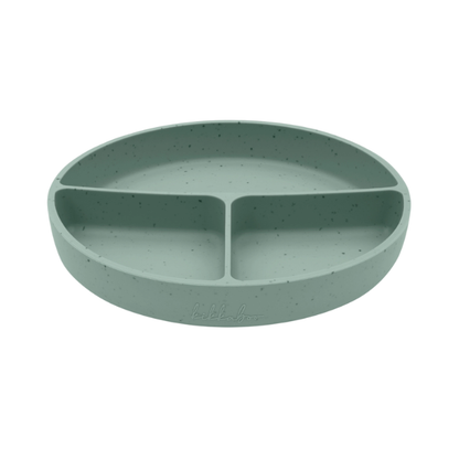 Plato con Divisiones Platinum Silicon | Menta - Kikkaboo