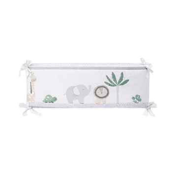 Protector De Barrotes Para Cuna | Jungla Neutral Leon Y Girafa Belezza