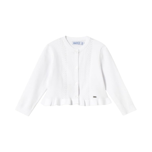 Rebeca Tricot Larga Blanco - Mayoral