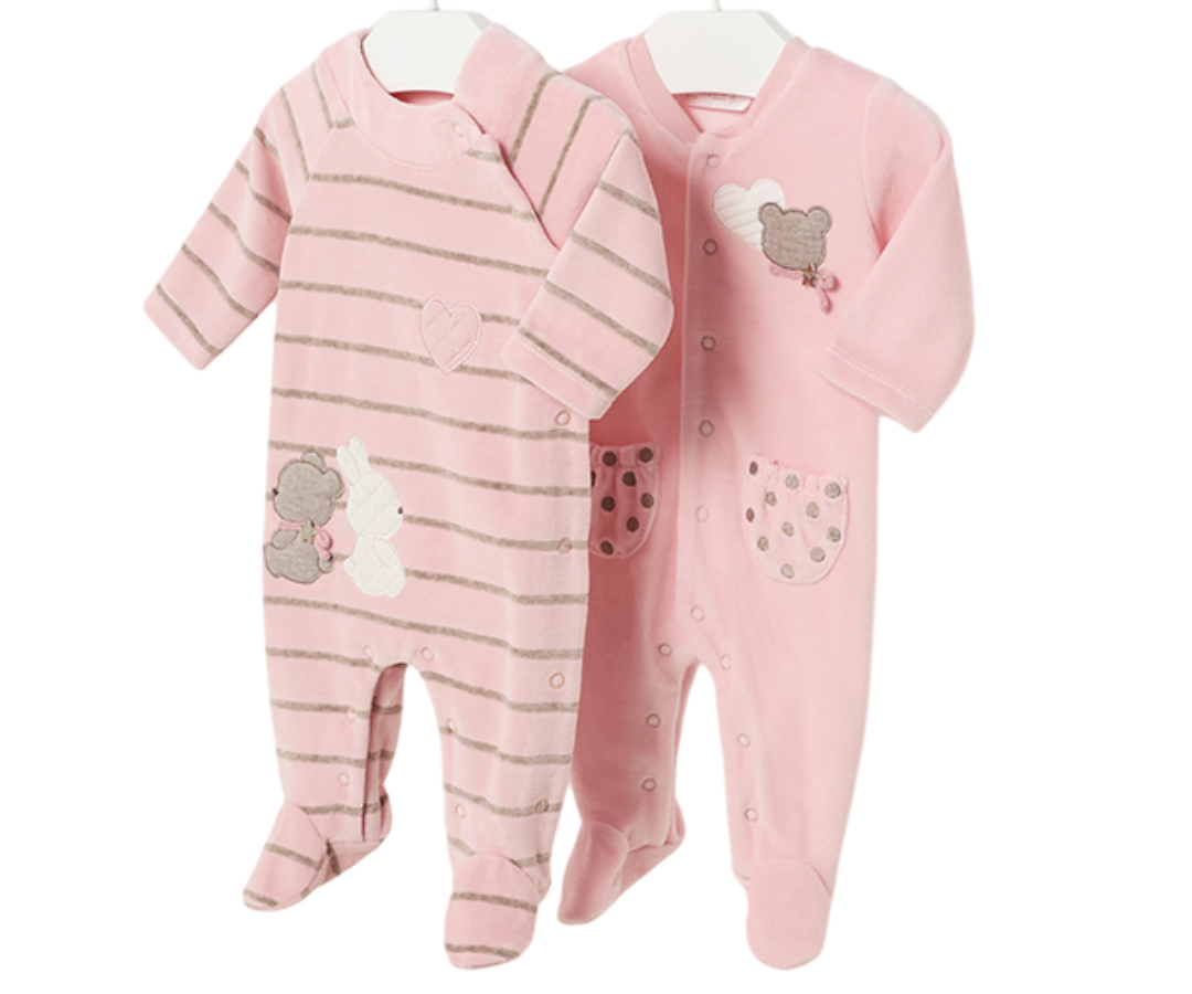 Set 2 Peleles Tundosado Rosa Baby Mayoral