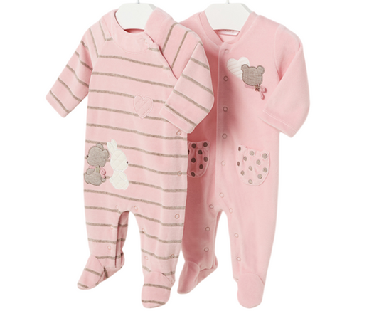 Set 2 Peleles Tundosado Rosa Baby Mayoral