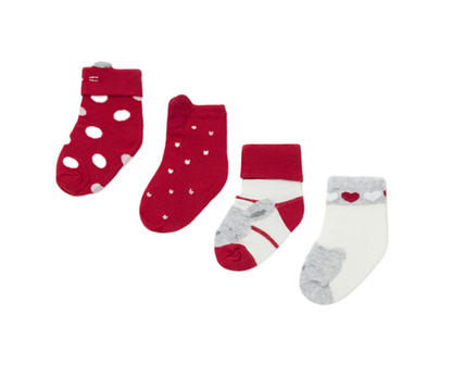 Set 4 Calcetines Rosa Baby Mayoral