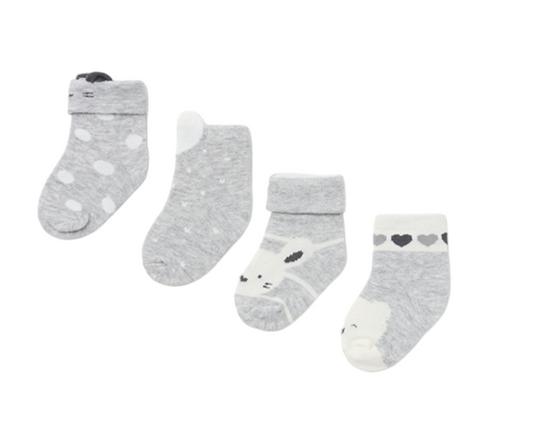 Set 4 Calcetines Rosa Baby Mayoral