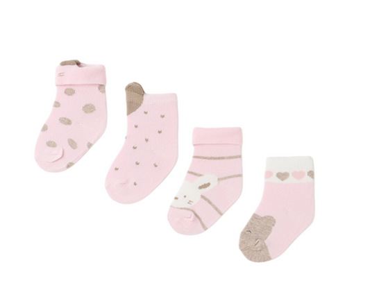 Set 4 Calcetines Rosa Baby Mayoral
