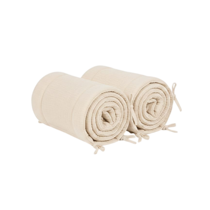 Set 6pz. Muselina Ropa de Cama | Crudo y Semillas B4 Baby