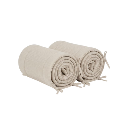Set 6pz. Muselina Ropa de Cama | Habano y Semillas B4 Baby