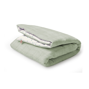 Set 6pz. Muselina Ropa de Cama | Pistacho y Semillas B4 Baby