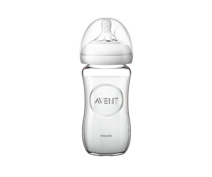 BIBERON NATURAL DE VIDRIO 240ML AVENT
