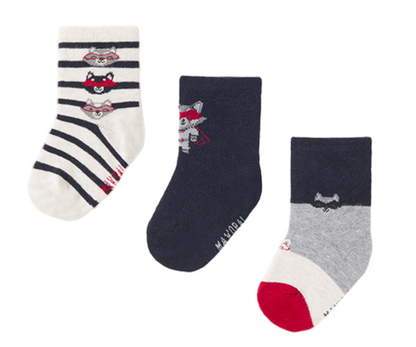 Set 3 De Calcetines "Super M" Pizarra Mayoral