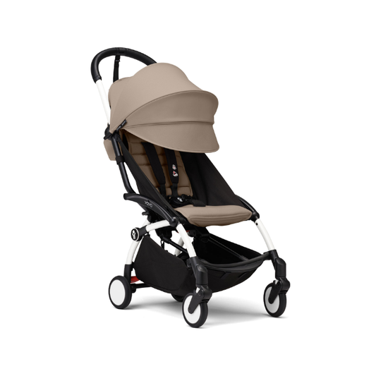 Estructura de Coche Yoyo 3 Blanco + Cobertura Babyzen  6+ | Taupe - Yoyo