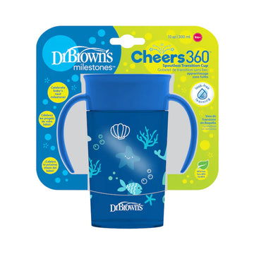 VASO CHEERS 360 10oz CON ASAS AZUL DR. BROWNS