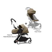 Estructura Coche Yoyo 3 Blanco + Pack Recién Nacido 0+ + Cobertura Babyzen 6+ | Toffee - Yoyo