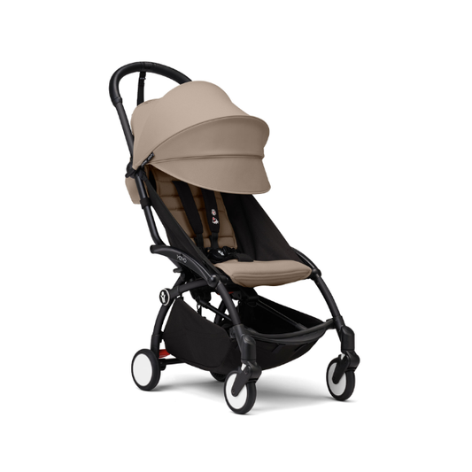 Estructura de Coche Yoyo 3 Negro + Cobertura Babyzen  6+ | Taupe - Yoyo
