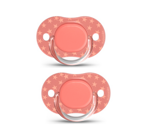 CHUPON THE BASICS TETINA FISIOLÓGICA 0-6M x2 ROSADO SUAVINEX