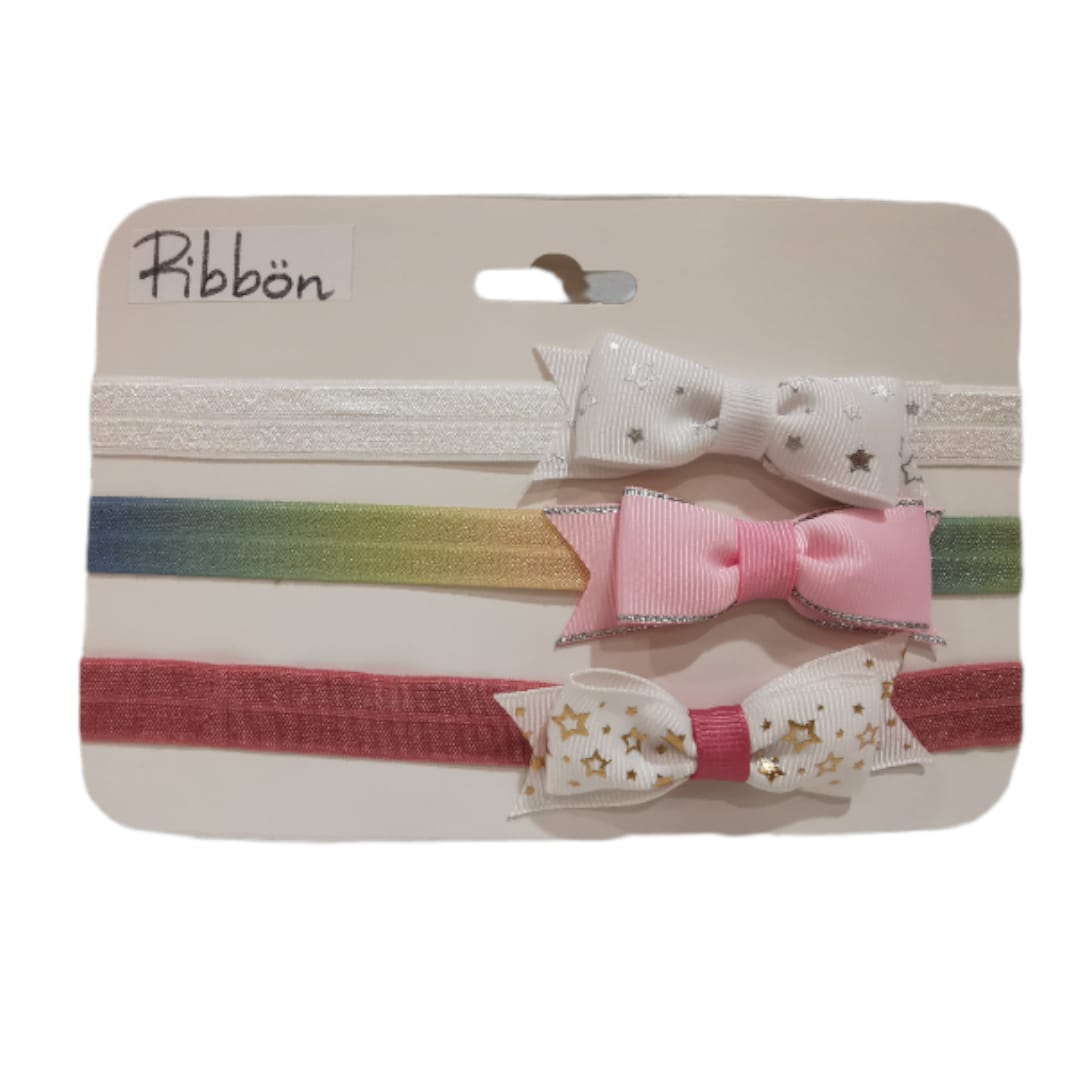 SETX3 BANDAS PARA BEBE C/LAZO