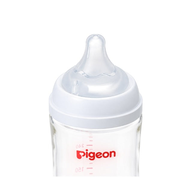 Biberon Soft Touch Plus Vidrio B/A 8 oz - Pigeon