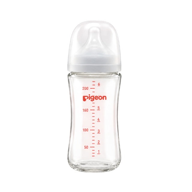 Biberon Soft Touch Plus Vidrio B/A 8 oz - Pigeon