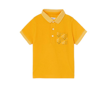 POLO M/C LISO CAMISERO AMARILLO NIÑO MAYORAL