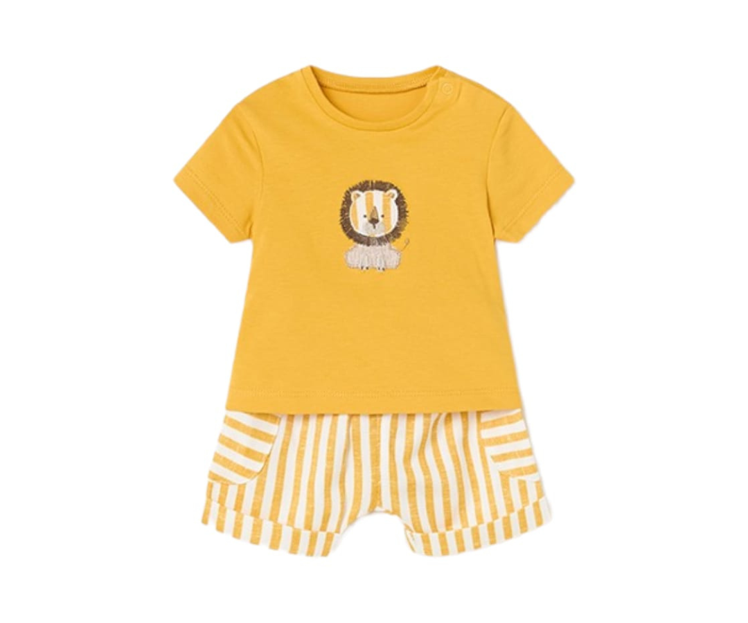 CONJ. PANTALON CORTO CAMISETA AMARILLO NIÑO MAYORAL