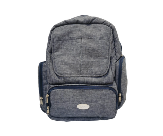 PAÑALERA MOCHILA  AZUL MELANGE BORN