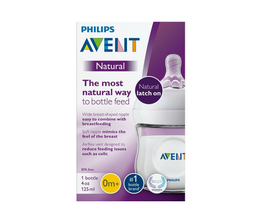 BIBERON NATURAL 125 ML TRANSPARENTE AVENT