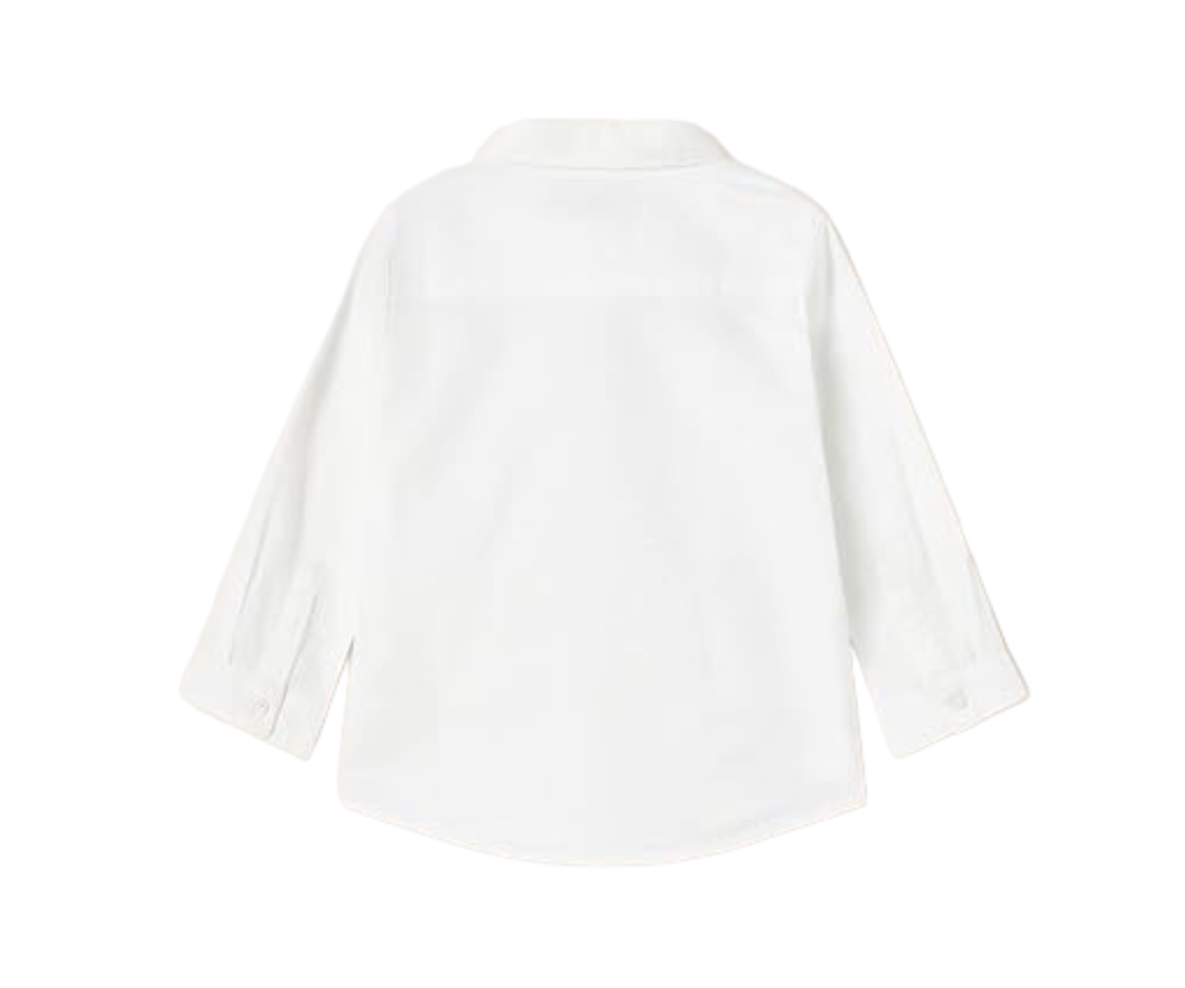CAMISA MANGA LARGA LINO NIÑO BLANCO MAYORAL