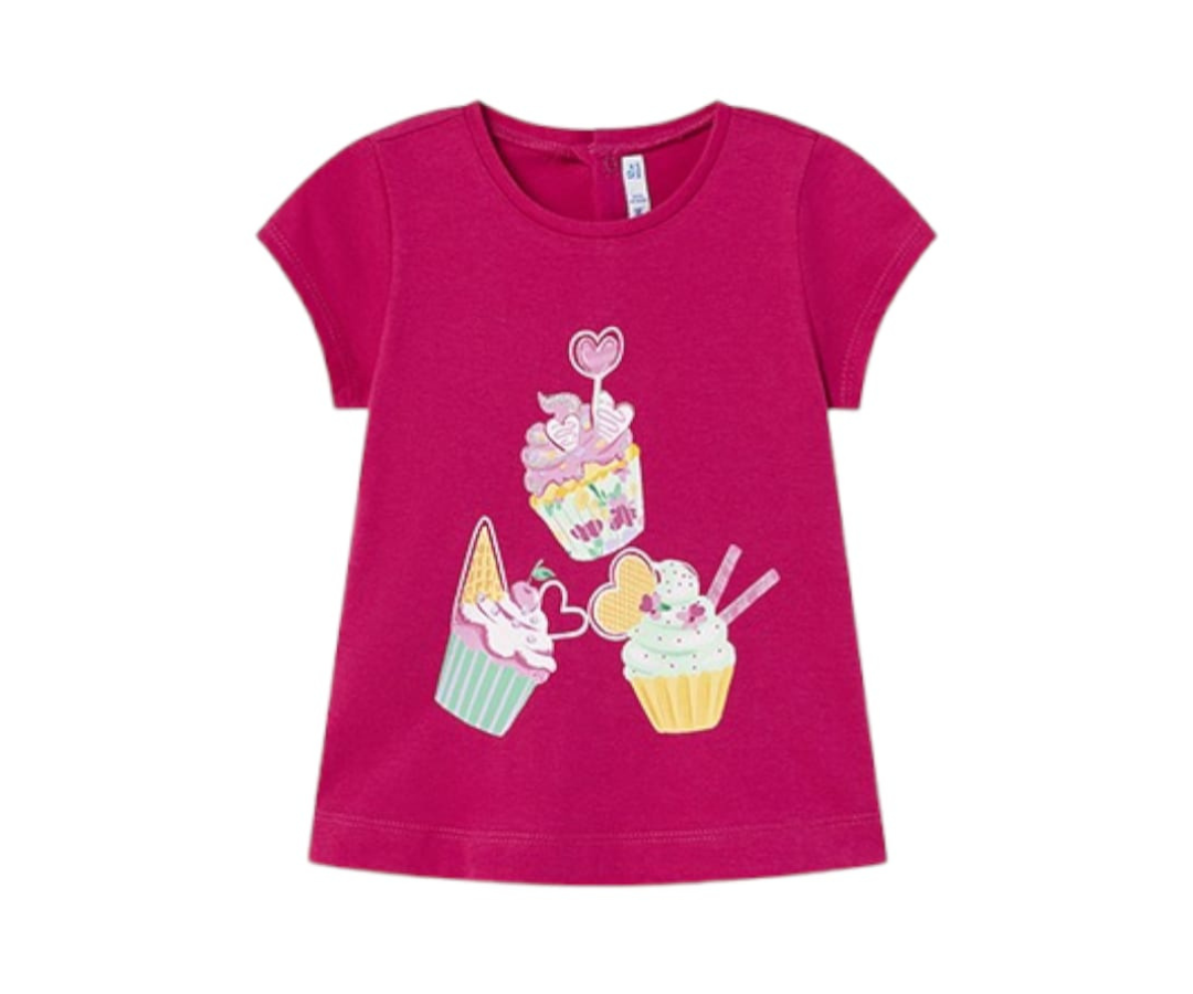 CAMISETA M/C NINA FUCCIA MAYORAL