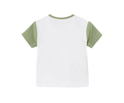 SET 2 CAMISETAS M/C BEBE NARANJA Y VERDE MAYORAL