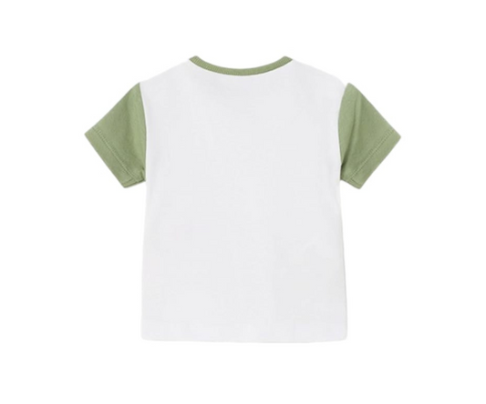 SET 2 CAMISETAS M/C BEBE NARANJA Y VERDE MAYORAL