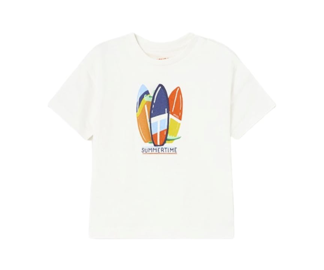 CAMISETA M/C PLAY SURF BLANCO NIÑO MAYORAL