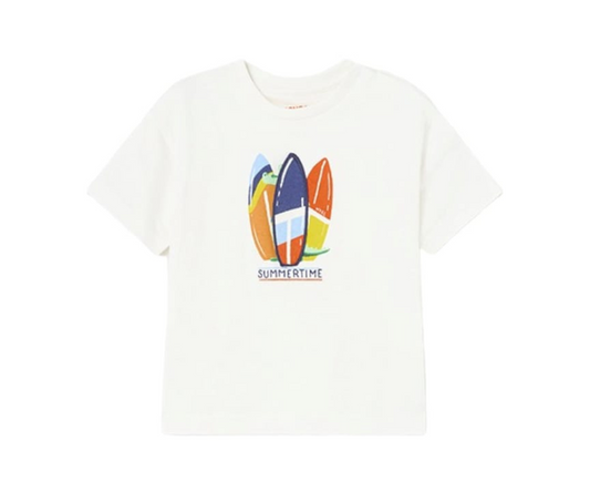 CAMISETA M/C PLAY SURF BLANCO NIÑO MAYORAL