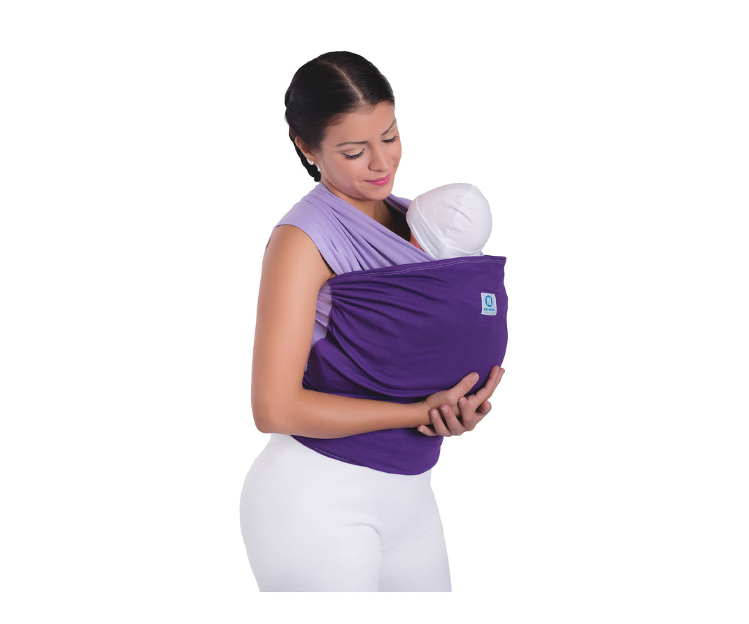 FULAR CLASICO ERGONOMICO LILA MORADO MONCHITOS