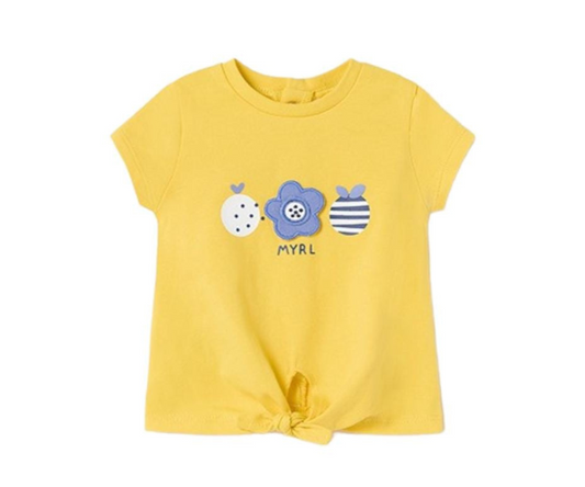 SET 2 CAMISETA M/C AMARILLO NIÑA MAYORAL