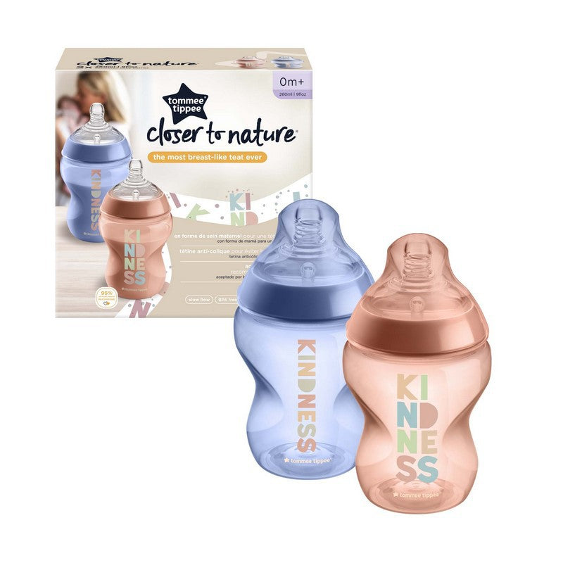 Biberón Closer To Nature 9 Oz X2 Tommee Tippee