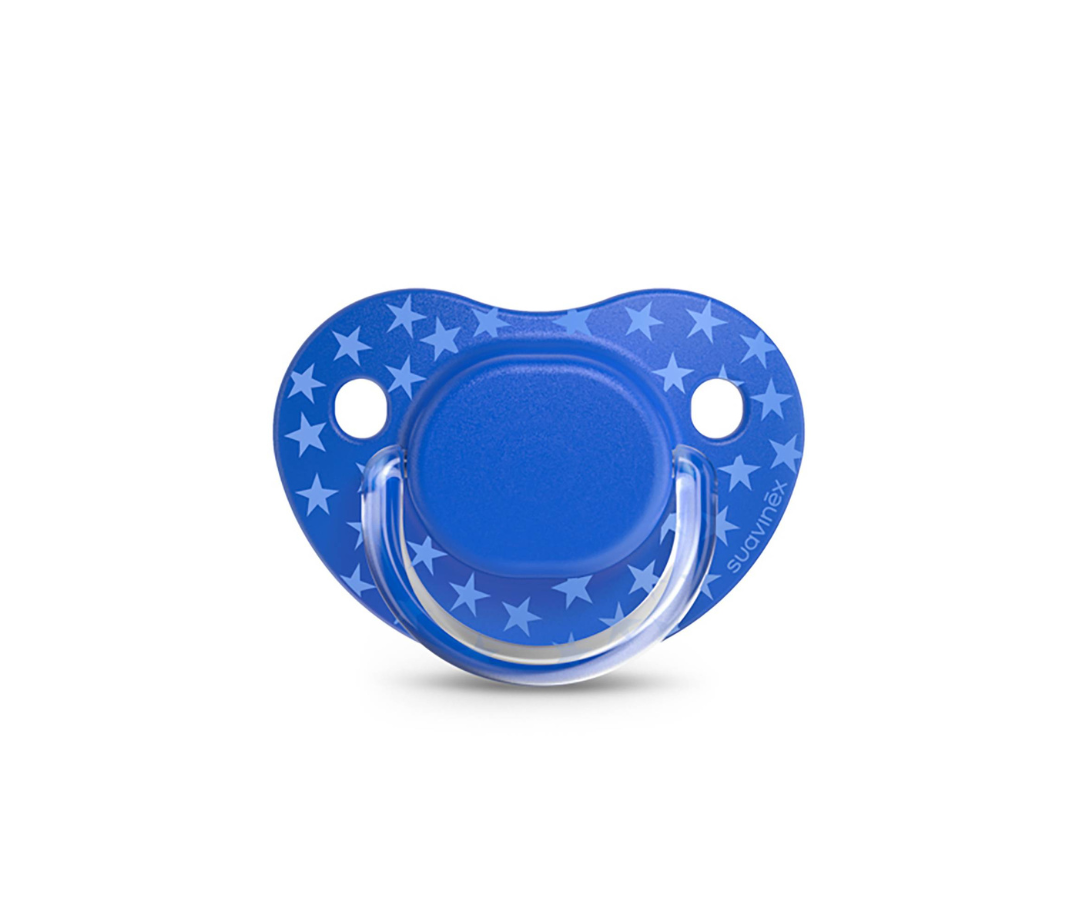CHUPON BASICS TETI FISIO 6-18M X 2 AZUL SUAVINEX