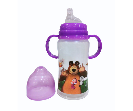 TOMA TODO CANA BIODEGRADABLE MASHA 10 OZ LILA PANDITAS