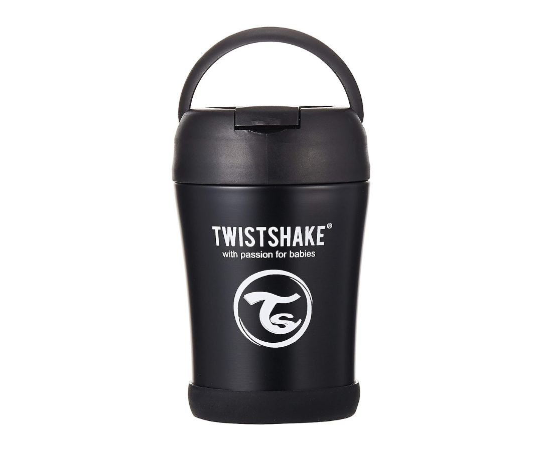 CONTENEDOR DE COMIDA 350ML - NEGRO TWISTSHAKE