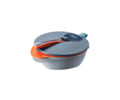 BOWL CON CUCHARA GRIS Y NARANJA TOMMEE TIPPEE