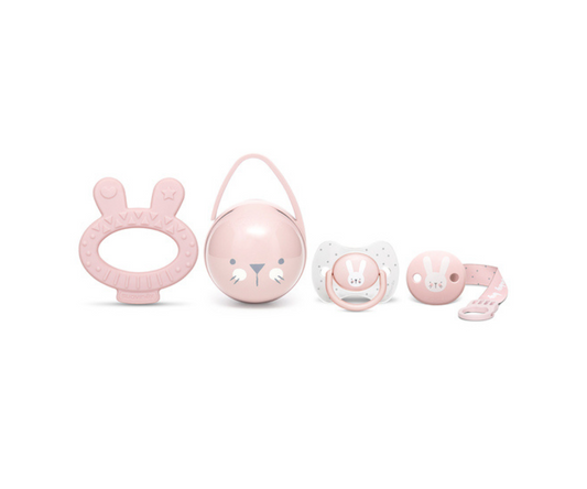 SET DE CHUPON, SUJETADOR ESTU Y MORDE, ROSA