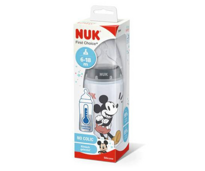 BIBERON FIRST CHOICE + PP CT 300ML MICKEY GRIS NUK