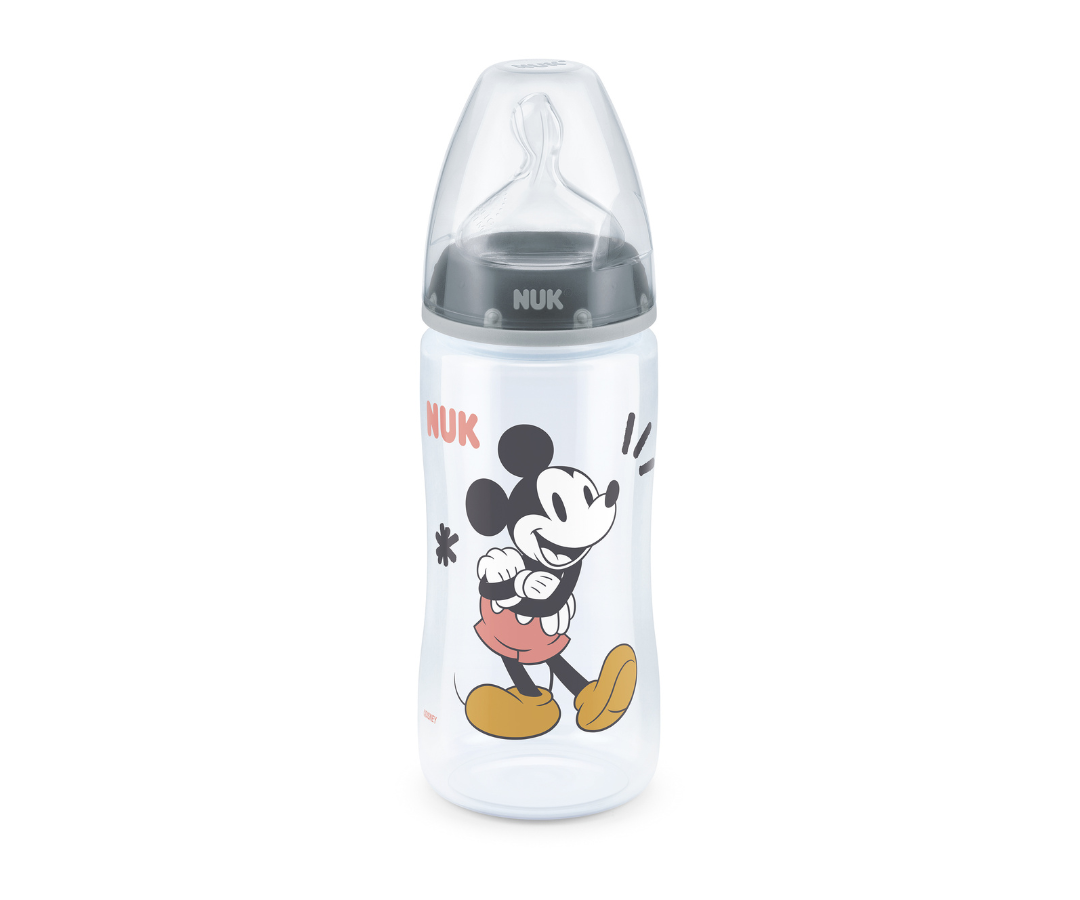 BIBERON FIRST CHOICE + PP CT 300ML MICKEY GRIS NUK