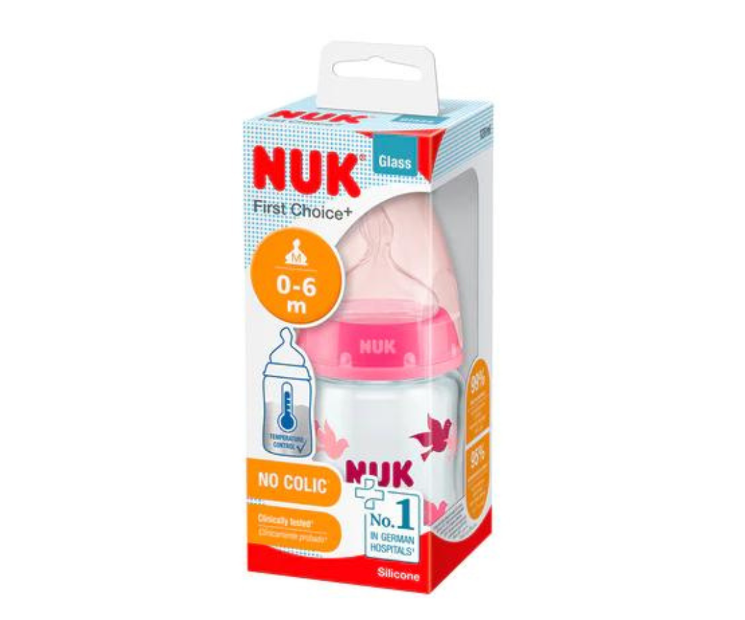 NUK BIBERON FIRST CHOICE + VIDRIO CT 120ML NINA