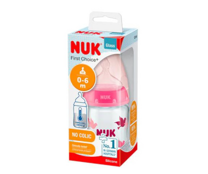 NUK BIBERON FIRST CHOICE + VIDRIO CT 120ML NINA